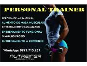 PERSONAL TRAINER y NUTRICIONISTA = ENTRENAMIENTO PERSONALIZADO A DOMICILIO