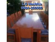 Juegos de mesas con 6 8 10 12 sillas ... L.G Muebles y Aberturas