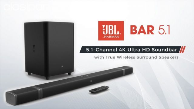  JBL Bar 5.1 - Barra de sonido 4K Ultra HD con altavoces  envolventes inalámbricos verdaderos : Electrónica