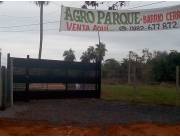 ***RESERVAR TU PROPIO LOTE en el AGRO PARQUE VILLETA / NUEVA ITALIA***