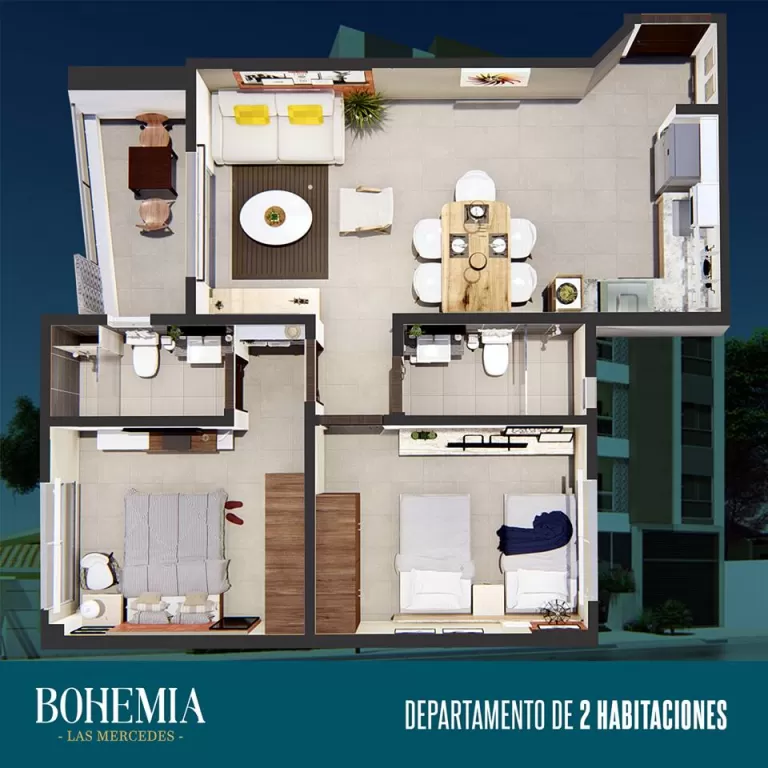 VENDO DEPARTAMENTOS DE 1 Y 2 DORMITORIOS EN LAS MERCEDES — foto 3