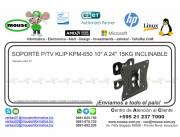 SOPORTE P/TV KLIP KPM-650 10 A 24 15KG INCLINAB.