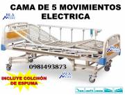 ALQUILER DE CAMA DE 5 MOVIMIENTOS ELÉCTRICA COLCHÓN INCLUIDO.