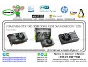 VGA EVGA GTX1060 3GB DDR5 1506 DVI/HDMI/3DP/192B
