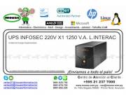 UPS INFOSEC 220V X1 1250 VA LINEA INTERACTIV.