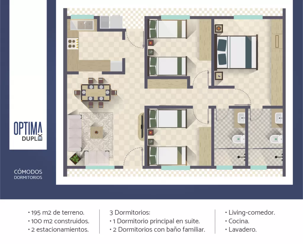 VENDEMOS HERMOSOS DÚPLEX A ESTRENAR DE 3 DORMITORIOS EN LUQUE — foto 2