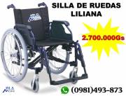 SILLA DE RUEDAS DE ALUMINIO CON POSA BRAZOS DESMONTABLES