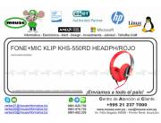 FONE+MIC KLIP KHS-550RD HEADPH/ROJO