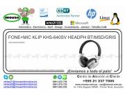 FONE+MIC KLIP KHS-640SV HEADPH BT/MSD/GRIS