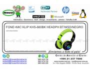 FONE+MIC KLIP KHS-660BK HEADPH BT/MSD/NEGRO