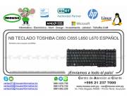NB TECLADO TOSHIBA C650 C655 L650 L6570 ESPAÑOL