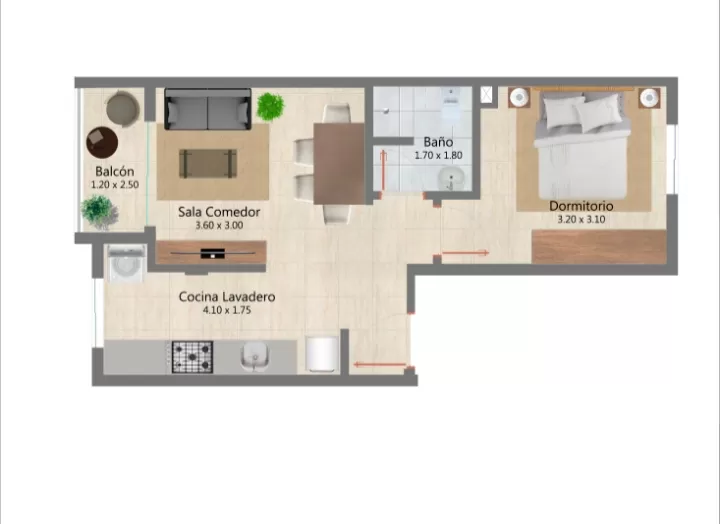 VENDO HERMOSO DEPARTAMENTO CON COCHERA EN ASUNCION — foto 2