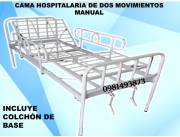 ALQUILER DE CAMA HOSPITALARIA DE 2 MOVIMIENTOS MANUAL