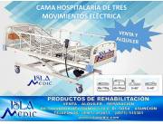 VENTA Y ALQUILER DE CAMA ARTICULABLE DE 3 MOVIMIENTOS ELECTRICA EN PARAGUAY