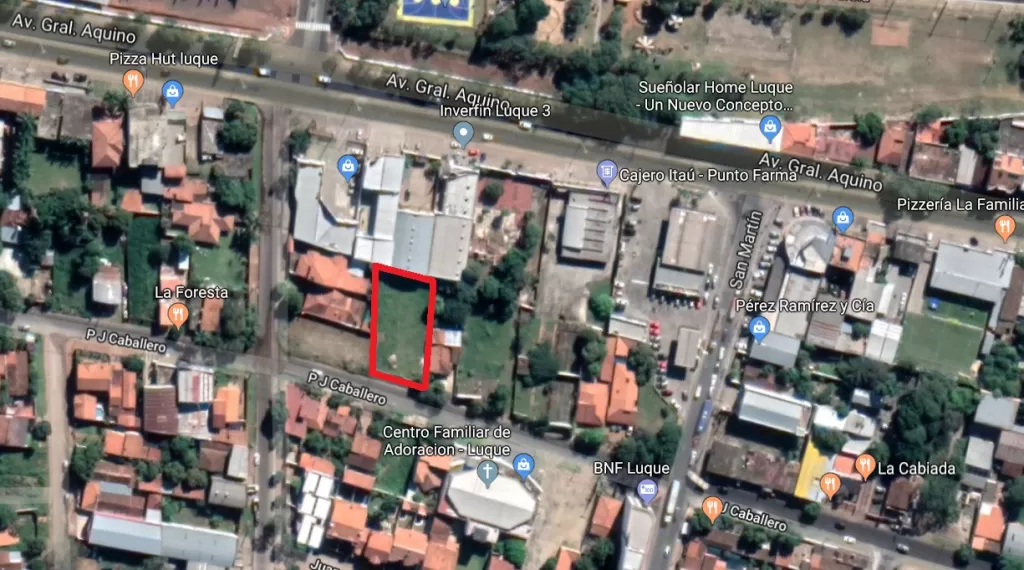 VENDO HERMOSO TERRENO EN EL CENTRO DE LUQUE - FRENTE AL CENTRO FAMILIAR DE ADORACION — foto 2