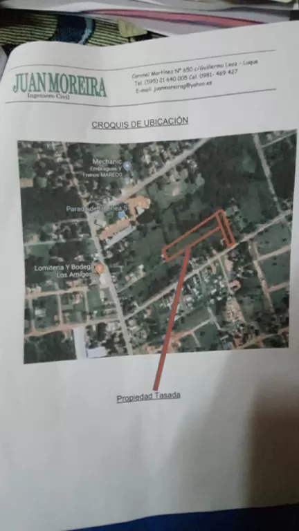 VENDO TERRENO DE 5.000 m2 EN MORACUE LUQUE — foto 2