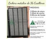 LOCKERS METALICO CON 16 CASILLEROS - IND. FIGUEREDO.