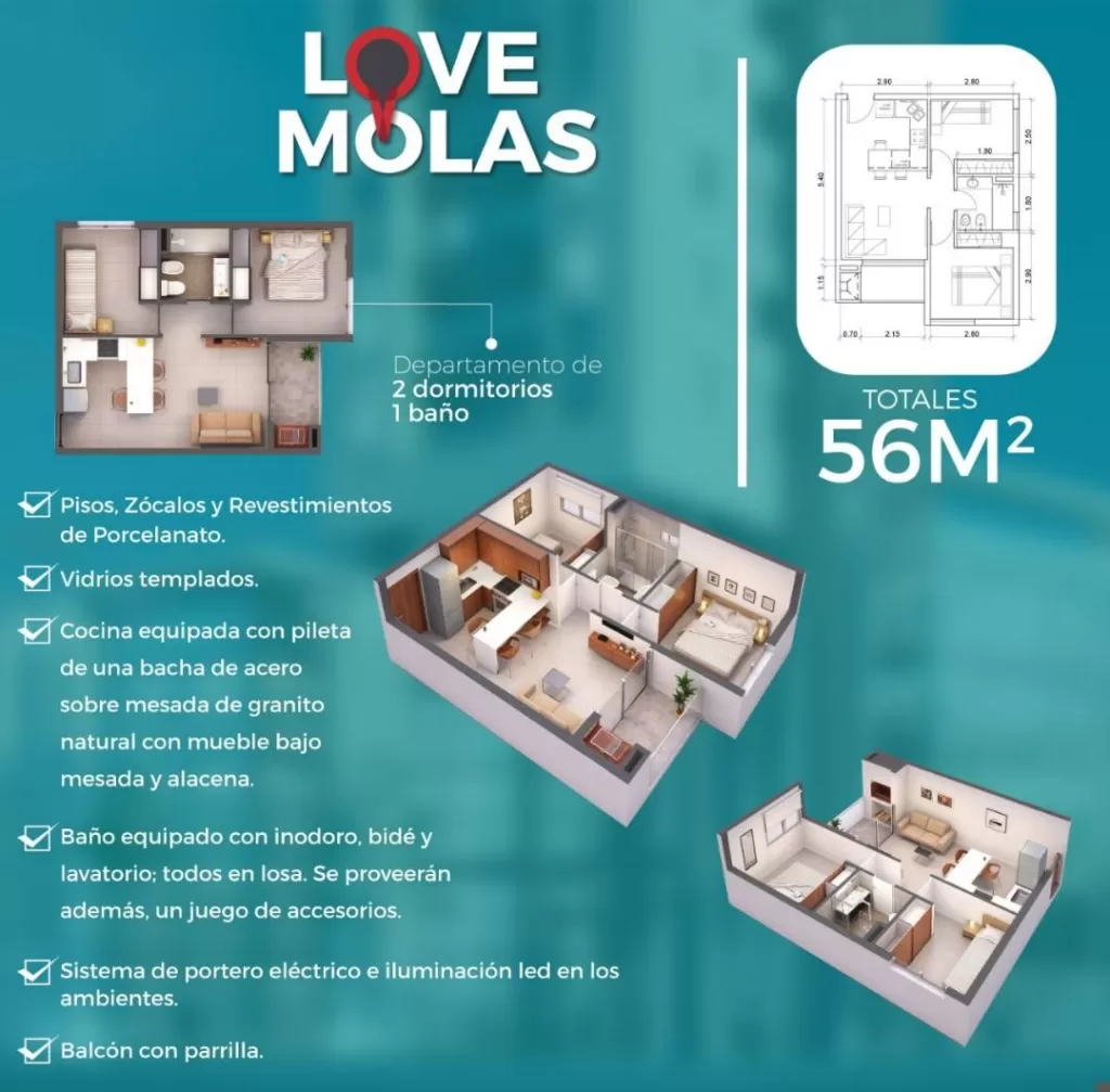 DEPARTAMENTOS EN LOVE MOLAS — foto 3