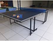 Mesa de ping pong marca DURAPLEG. Fabricación nacional.