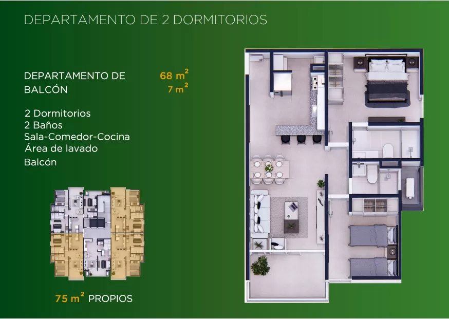 Departamento en Pozo y Credito Altamira Surubii Zona MARIANO Y LIMPIO — foto 3