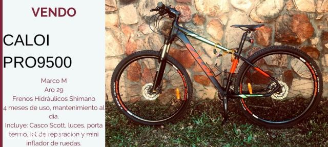 Bicicleta caloi pro 9500