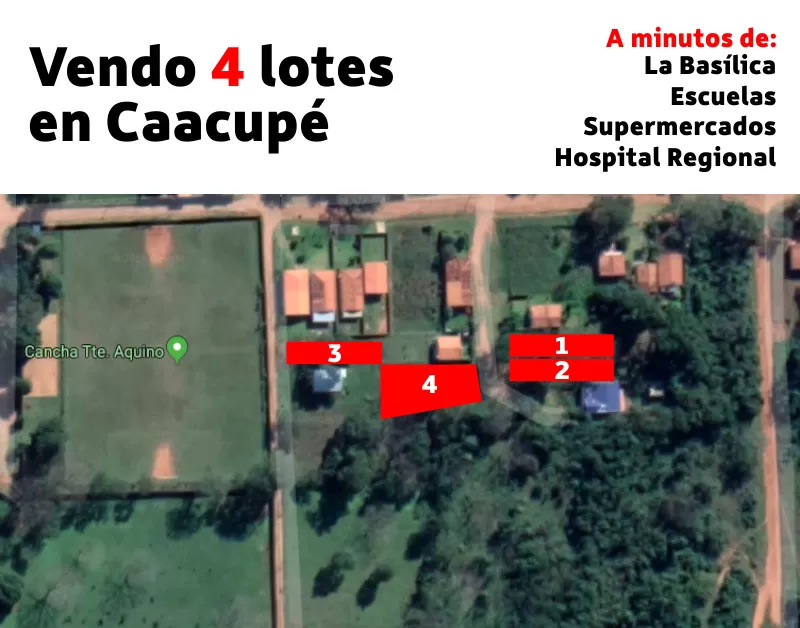 Vendo 4 Lotes en Caacupé — foto 3