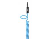 CABLE3.5MM AUDIOM/MCOILEDSTRAIGHT6BLUE