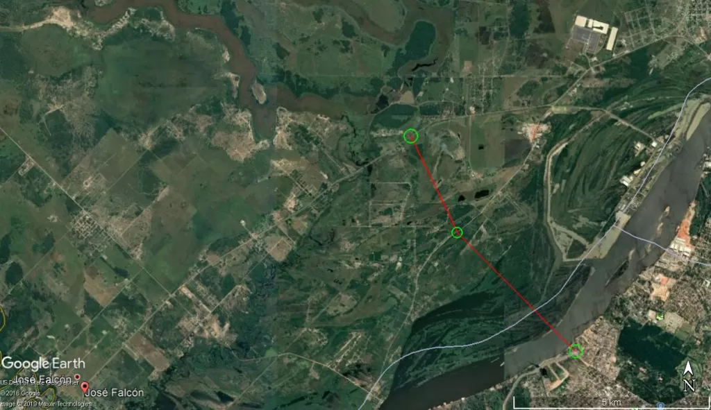 Casi 12 has en OFERTA sobre Ruta Internacional cerca posible rotonda del puente. — foto 2