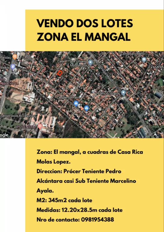 VENDO DOS LOTES ZONA EL MANGAL — foto 3