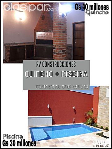 Servicios de Construcción / Anexos - CONSTRUCCION DE QUINCHO Y PISCINAS TOTALMENTE TERMINADO