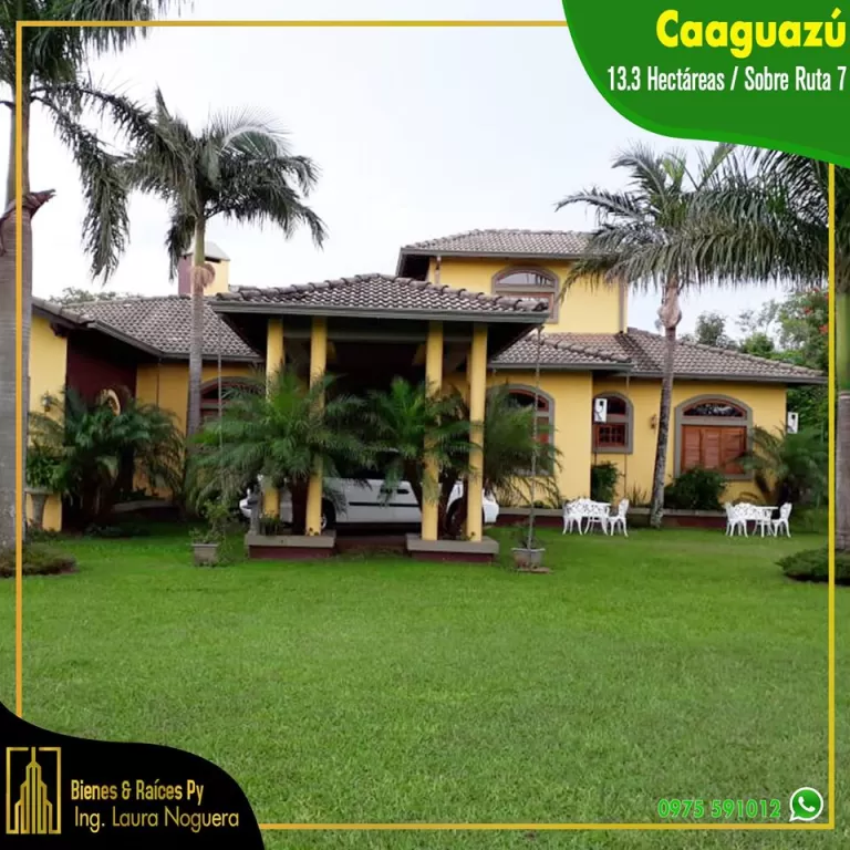VENTA HERMOSA PROPIEDAD SOBRE LA RUTA N° 7 13,3 HETAREAS CON UNA HERMOSA CASA AMOBLADA — foto 3