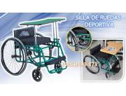 SILLA DE RUEDAS DEPORTIVA CON MESITA