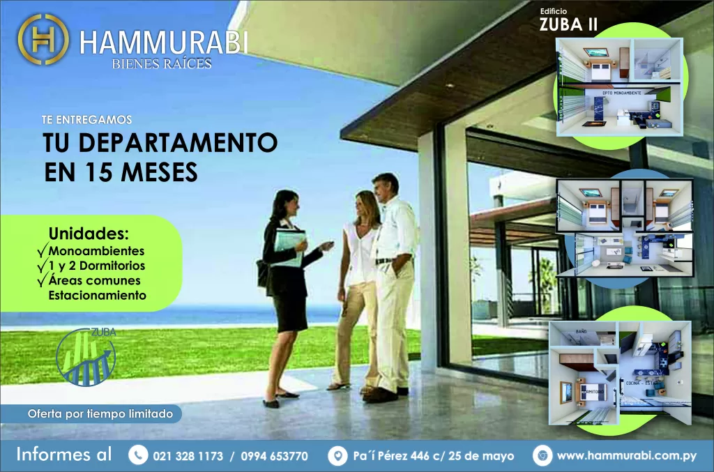 HAMMURABI Y ZUBA II TE ENTREGAN TU DEPARTAMENTO EN 15 MESES! — foto 2