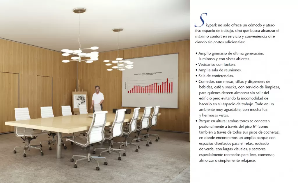 EDIFICO SKYPAR: OFICINA CORPORATIVAS, 333M2, P 20 PERSONAS, EQUIPADA FULL — foto 3