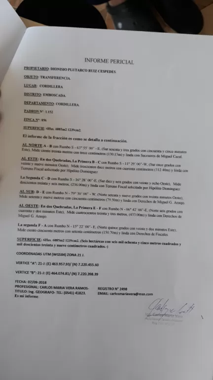 Vendo Terreno en Puerto Pabla-Lambare — foto 2