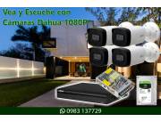 Escuche y Vea con Video Vigilancia Dahua 1080P Con Audio