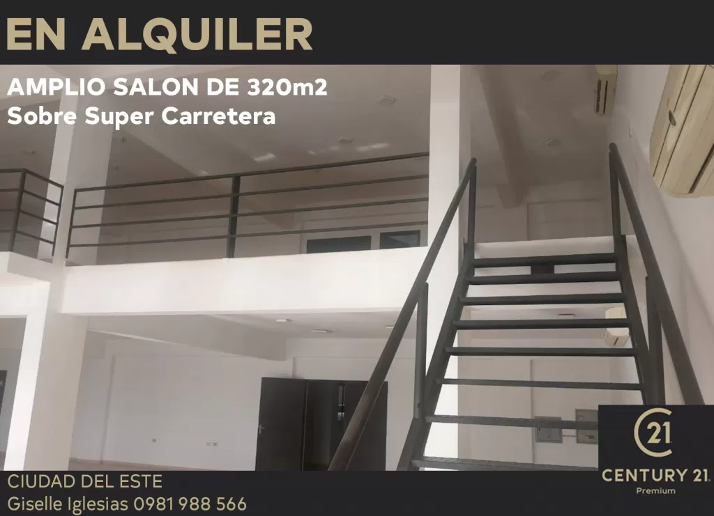 HERMOSO SALON COMERCIAL EN CIUDAD DEL ESTE — foto 3