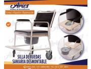 Silla sanitaria con ruedas de traslado en Paraguay