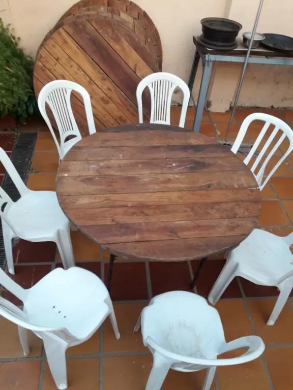 Vendo 8 mesas de madera yvyra pyta! — foto 2