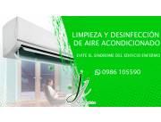 LIMPIEZA Y DESINFECCIÓN DE AIRE ACONDICIONADO