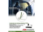 Instalación de 4 Cámaras Hikvision 1080P PIR (Detecta Masa o volumen)