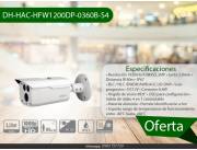 CÁMARA BALA METALICA HDCVI 2MPX, IR 80MTS - Dahua