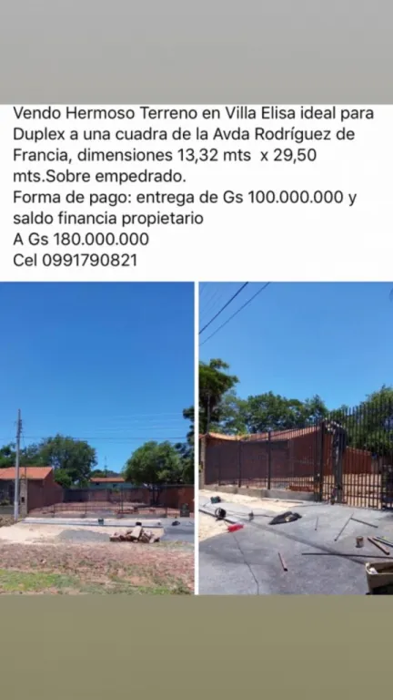 Vendo Terreno en Vila Elisa — foto 2