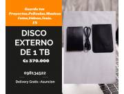 DISCO DURO EXTERNO DE 1 TB