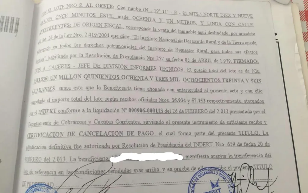 VENDO TERRENO DE 3,9 HECTÁREAS EN ACAHAY (Precio Negociable) — foto 2