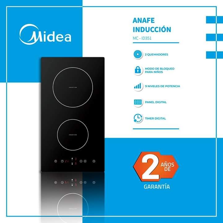 ANAFE MIDEA 2 HORNALLAS A INDUCCION !! NUEVOS CON 2 AÑOS DE GARANTIA !  DELIVERY SIN COSTO #1607967 | Clasipar.com en Paraguay