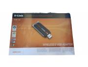 Adaptador Wifi Usb D-Link con soporte.