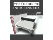 ENCUADERNADORA (PERFORADORA - ANILLADORA) 100 % DE ACERO SUPER RESISTENTE