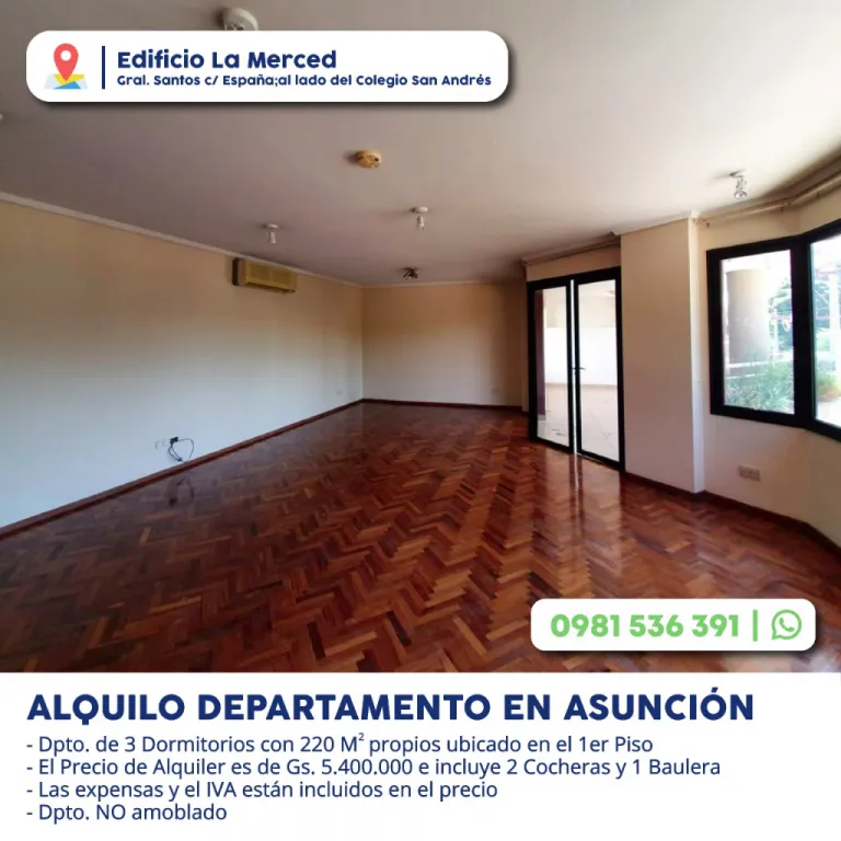 Alquilo departamento de 2 y 3 dormitarios. Edifico La Merced — foto 3