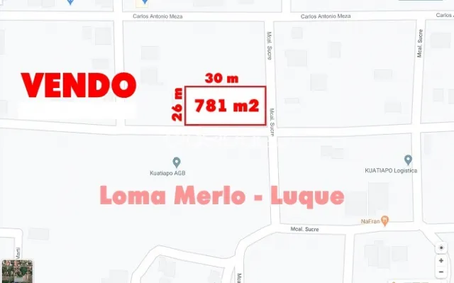 TERRENO 781 M2 EN LOMA MERLO - LUQUE - PRECIO CONVERSABLE — foto 3